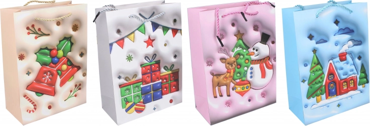 Christmas gift bag M 26 × 32 × 10 cm