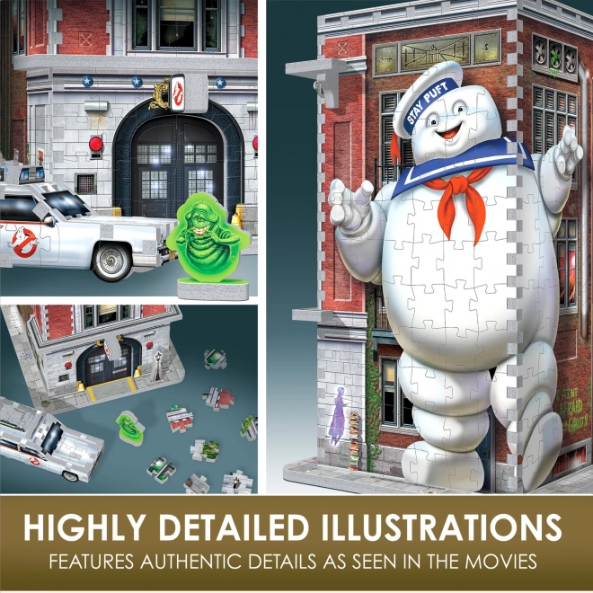 Wrebbit 3D Puzzle Ghostbusters Firehouse Headquarters