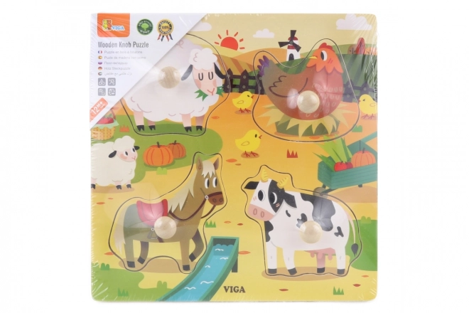 Wooden Puzzle Farm