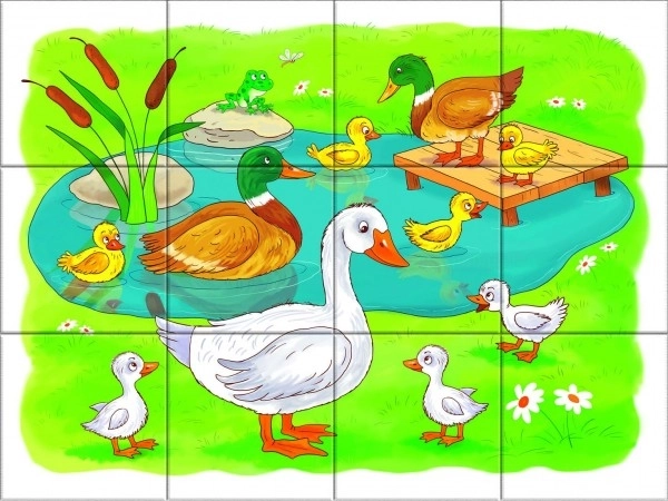 Wooden Picture Blocks Farm Animals