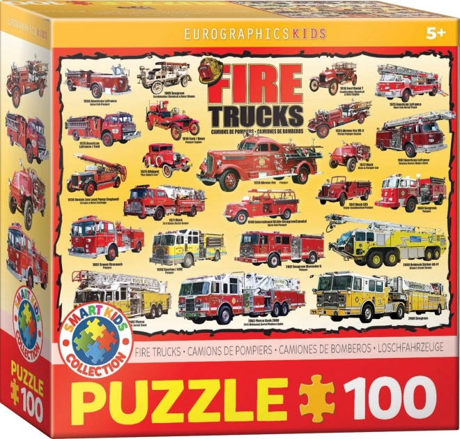 Eurographics Fire Trucks Puzzle 100 Pieces