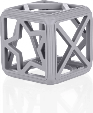 Silicone Teether Square, Dove Grey