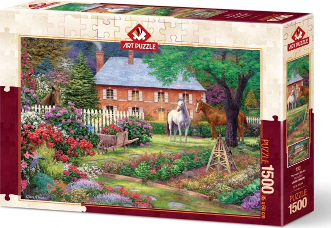 Garden with Horses Jigsaw Puzzle 1500 Pieces