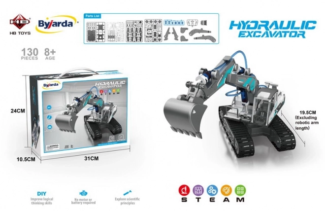 Hydraulic Excavator Model Kit for Kids