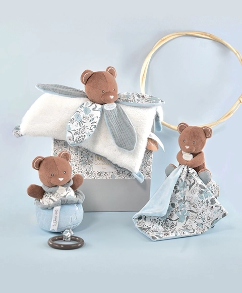 Doudou Gift Set - Plush Teddy and Blanket