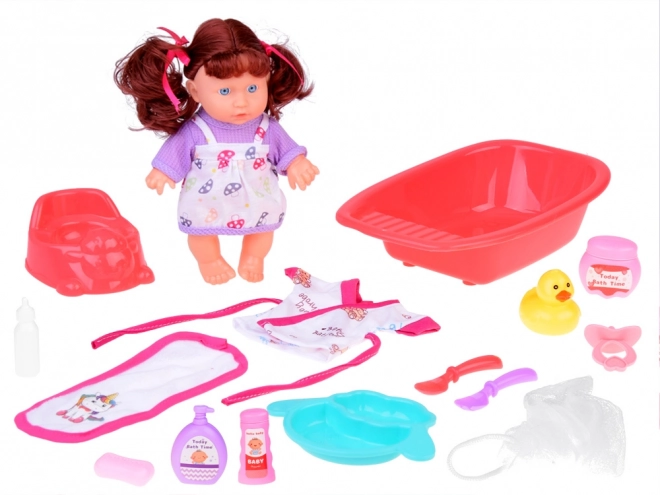 Interactive Doll Bath Set with Accessories