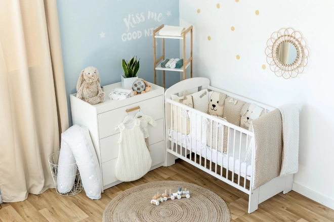 Bubaba Crib Bedding Set Sleep Guardian 12-Piece Beige