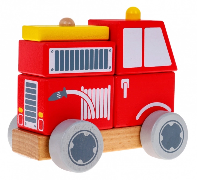 Wooden Fire Engine Toy