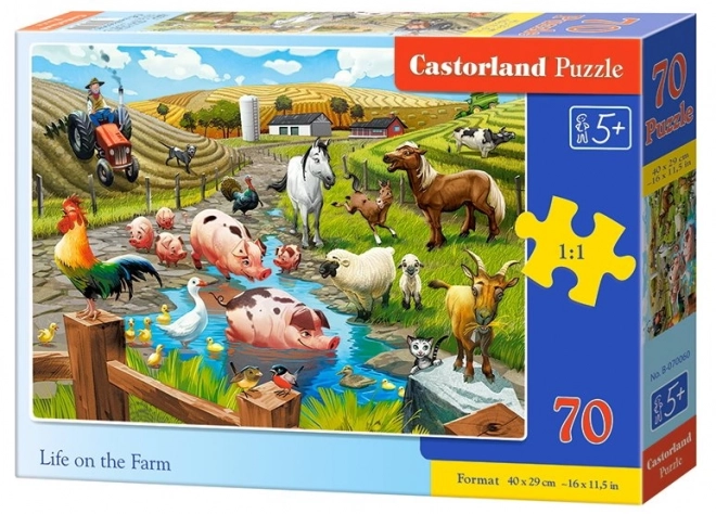 Puzzle Life on the Farm for Kids