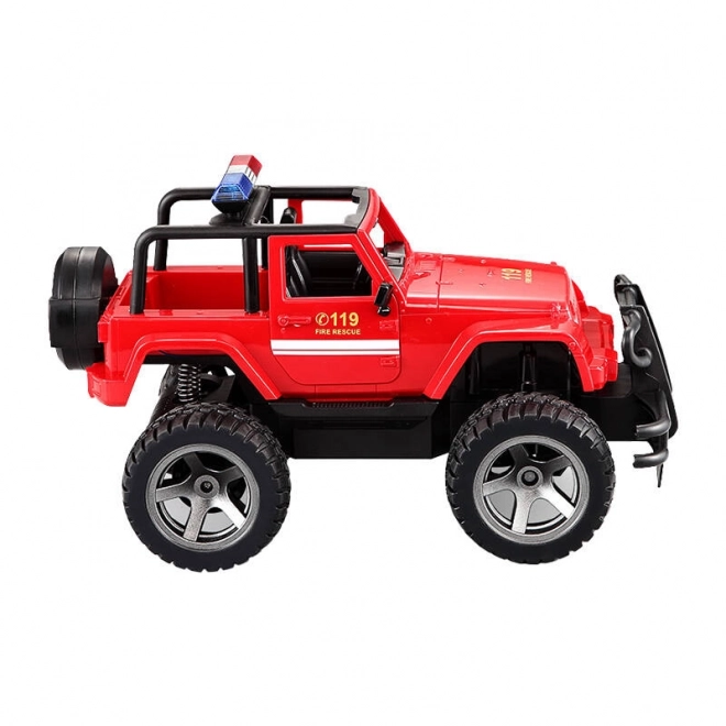 Remote Control Fire Department Jeep Toy