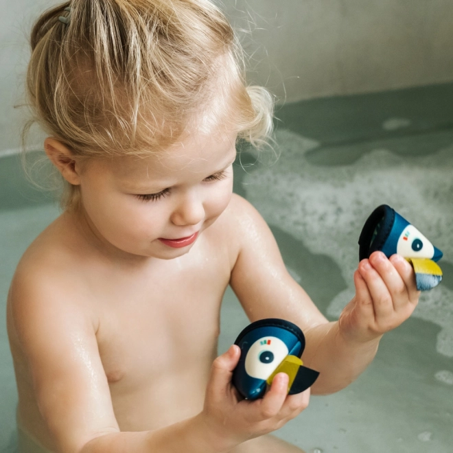 Lilliputiens water memory game with toucans