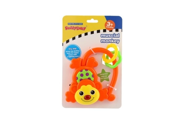 Rattle Monkey Toy with Light and Sound