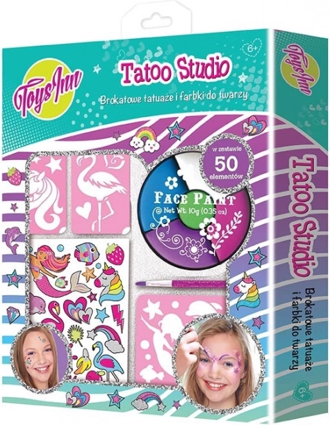Kit de maquillage pour le visage et de tatouages