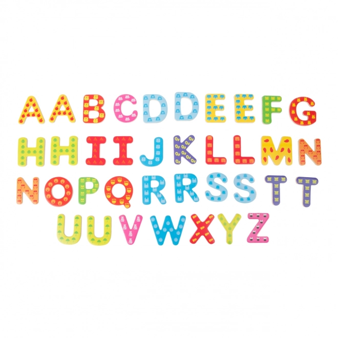 Colorful Wooden Magnetic Letters Set