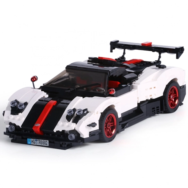 White Sports Car Building Block Set