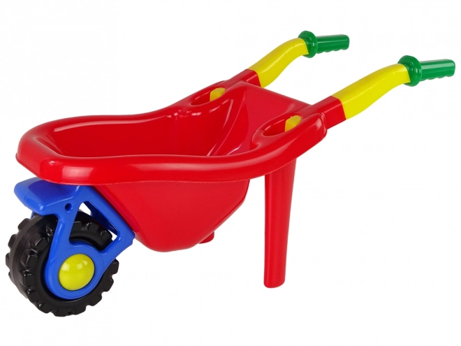 Large Colorful Garden Wheelbarrow Red