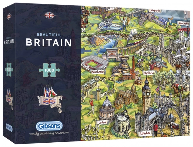 Gibsons Beautiful Britain 1000 Piece Puzzle