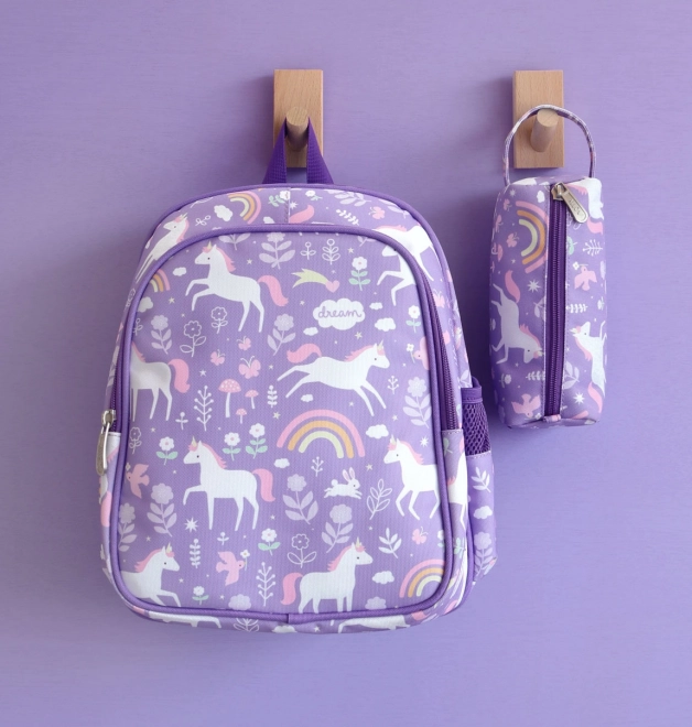 Lovely Preschool Backpack - Unicorns and Rainbows