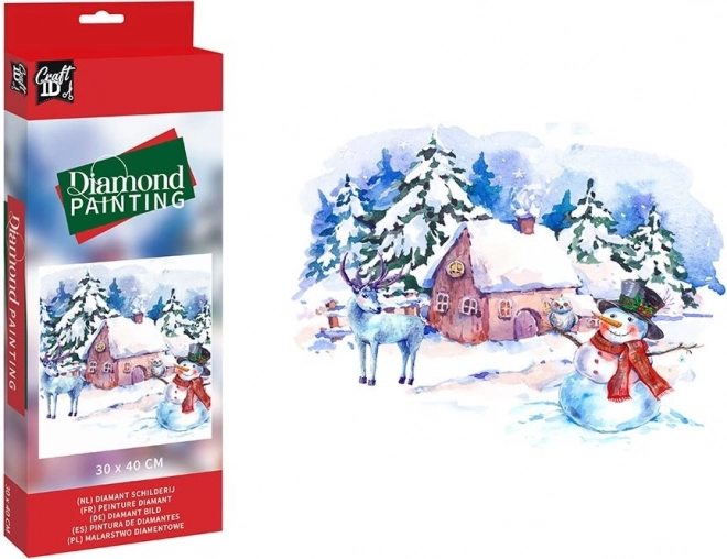 Diamond Painting Winter Landscape Craft Kit 30x40cm