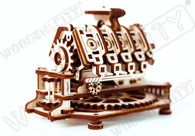 Wooden 3D Puzzle V8 Engine