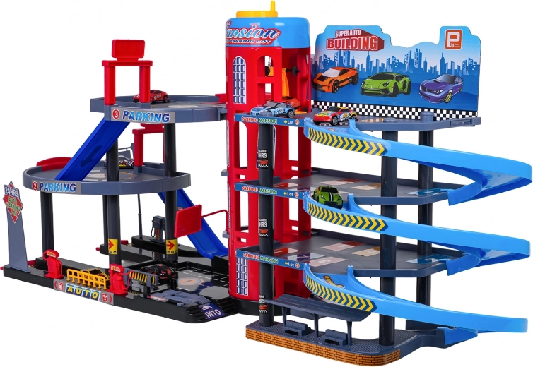 Ascenseur fonctionnel et rampes en spirale