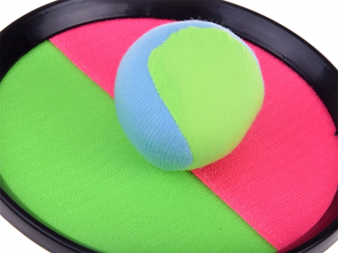 Game with Catching Paddles and Velcro Balls
