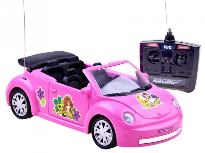 Remote Control Pink Beetle Convertible Car