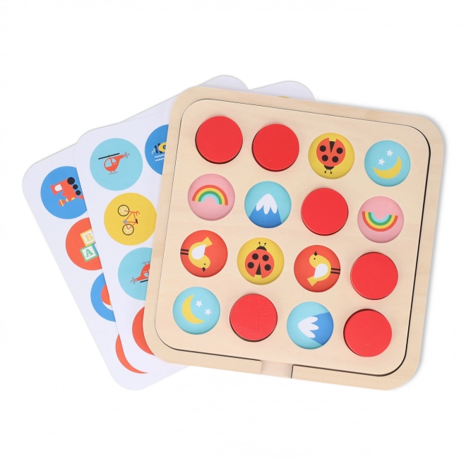 Wooden Multi-theme Memory Game by Petit Collage