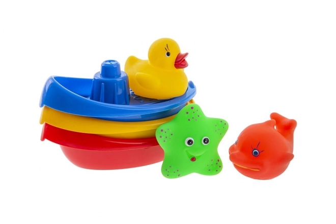 Animal Bath Boats Set