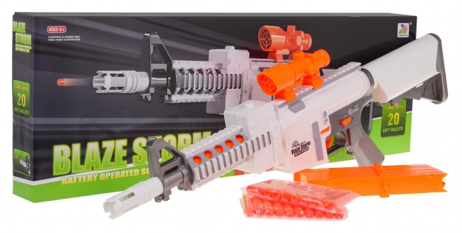 Blaze Storm White Toy Gun