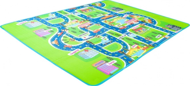 Educational Foldable Foam Play Mat City Design 160 x 130 cm