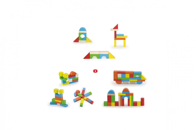 Wooden Building Blocks Set