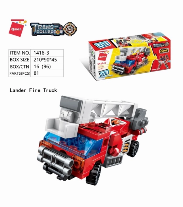 Blazing Mars Fire Rescue Set 6-in-1