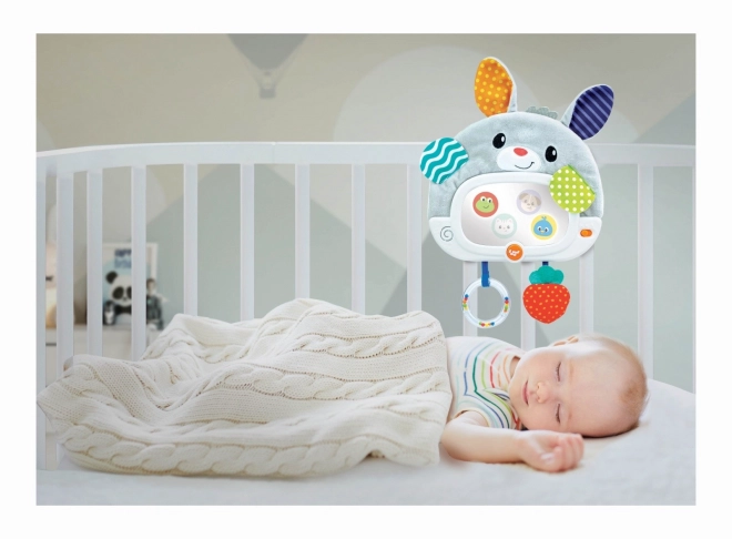 Musical Bunny with Mirror for Crib