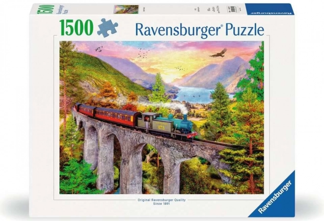 Autumn Train Journey Puzzle 1500 Pieces