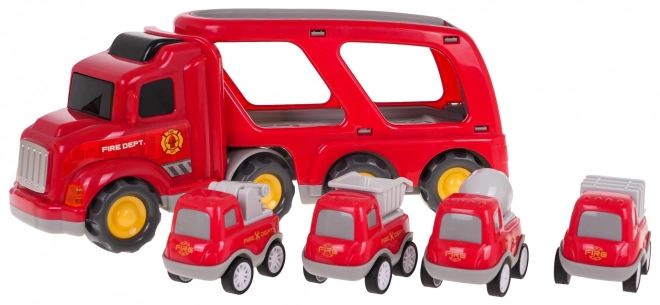 Interactive Tow Truck and Fire Engine Set