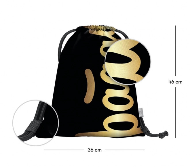 Skate Gold Drawstring Bag