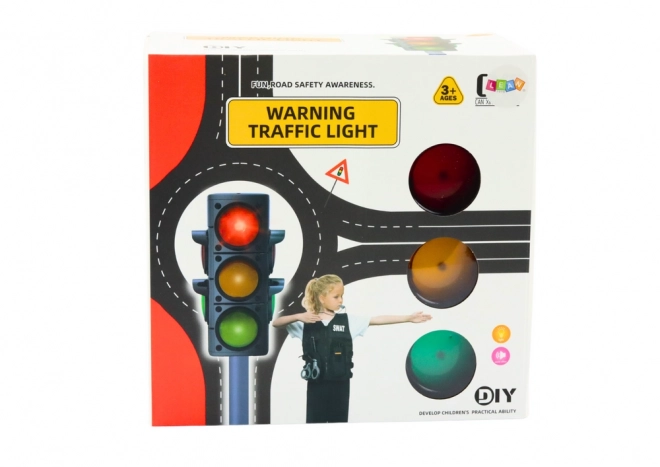 Educational Police Officer Set with Traffic Light