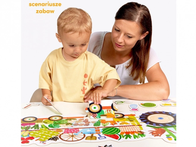 Vláčik Puzzle Traktor
