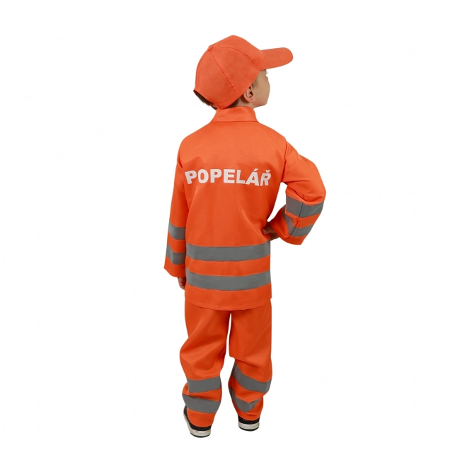 Children's Garbage Collector Costume with Czech Print