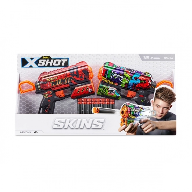 X-Shot Launcher Set with Skins Flux