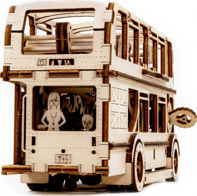 Wooden 3D Puzzle - London Bus