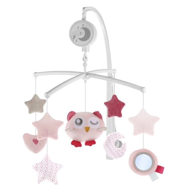 Baby Crib Mobile With Plush Owls