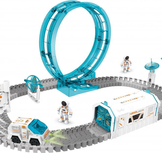 Space Track with Projector and Astronaut
