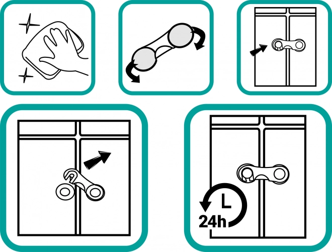 Cabinet and Drawer Lock Set White