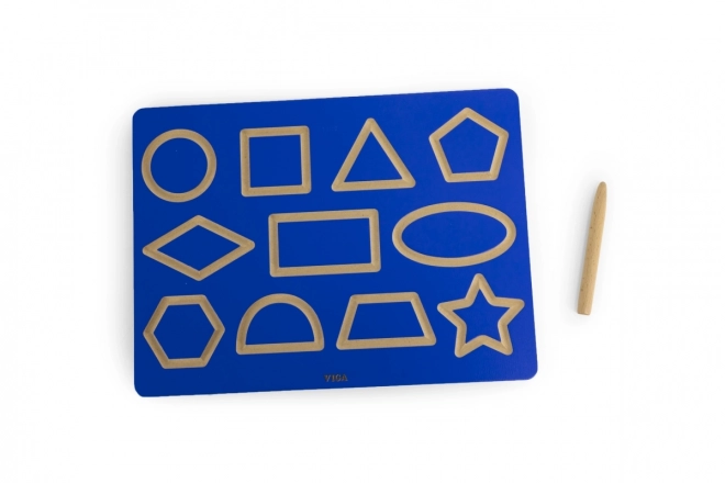 Wooden Shape Learning Board