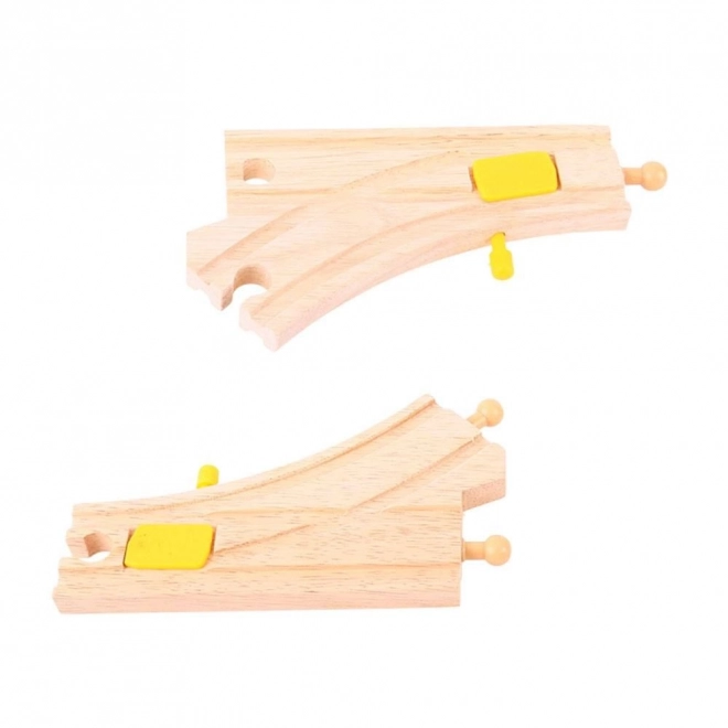 Switch Tracks for Wooden Train Sets