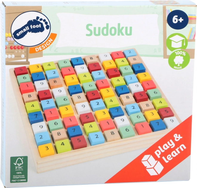 Wooden Sudoku Colorful Cubes