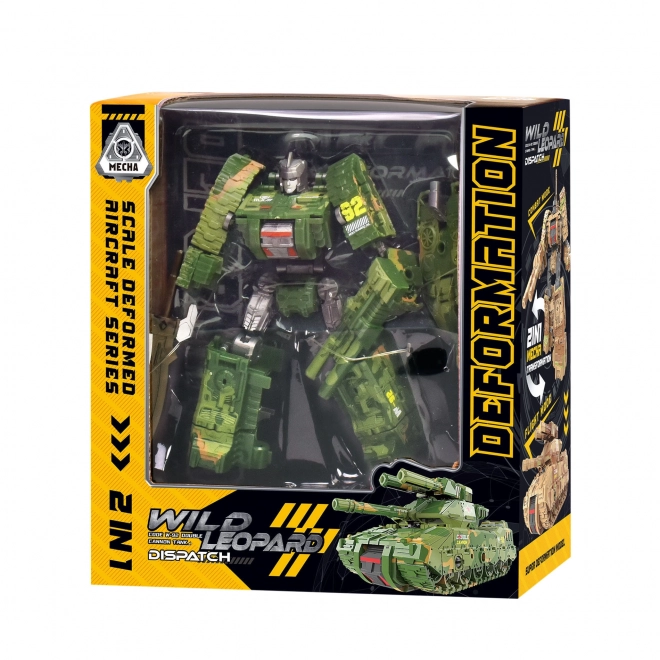 Transformable Green Robot Tank