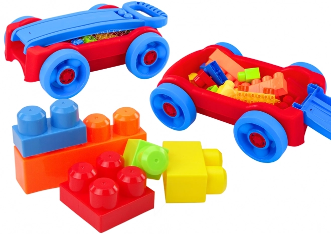 Blue and Red Rolling Block Set for Kids